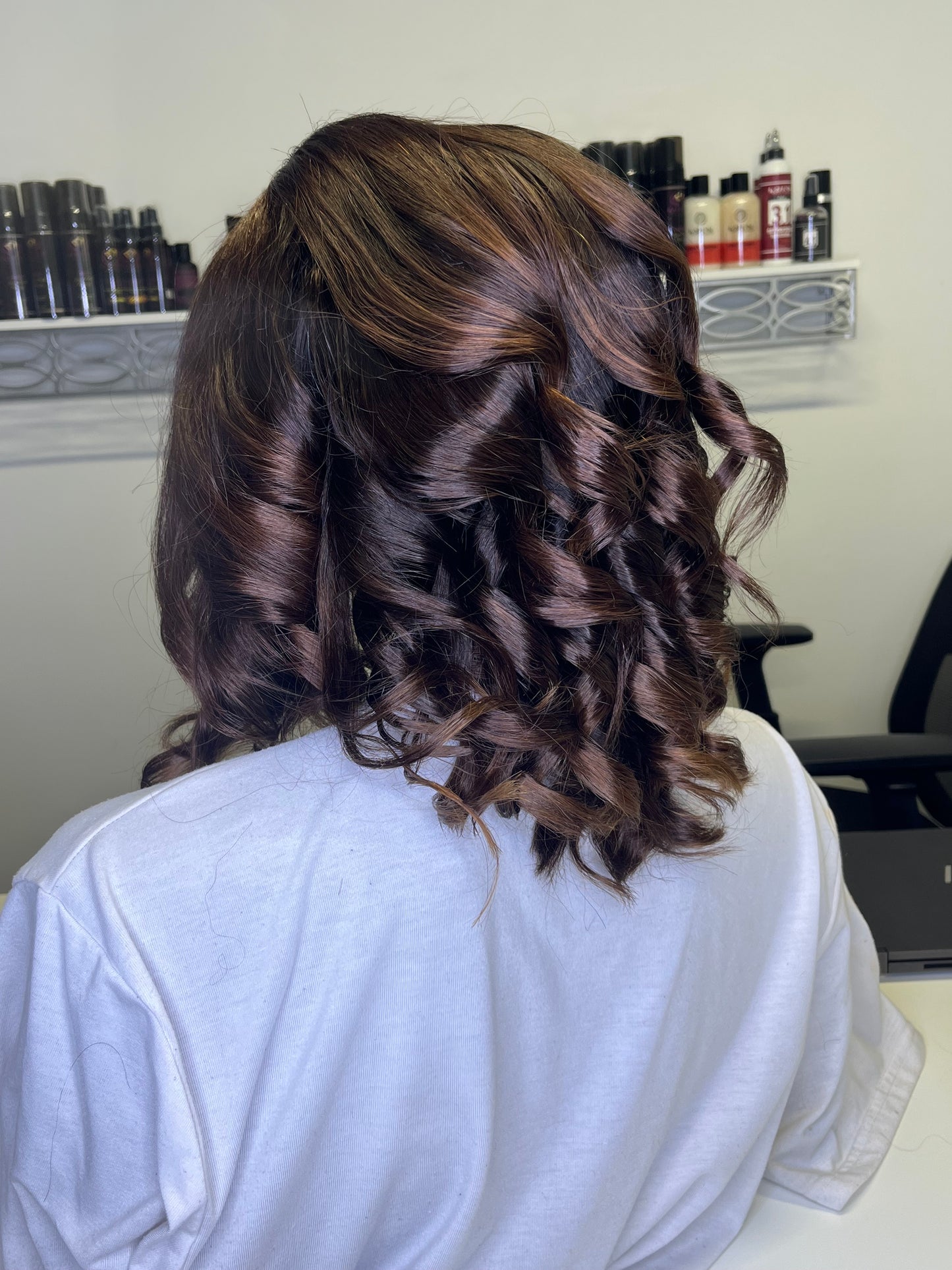 Chocolate Brown w/ Light Highlights 13*4 custom cut Bob Wig 150% Density Lace Front Wig