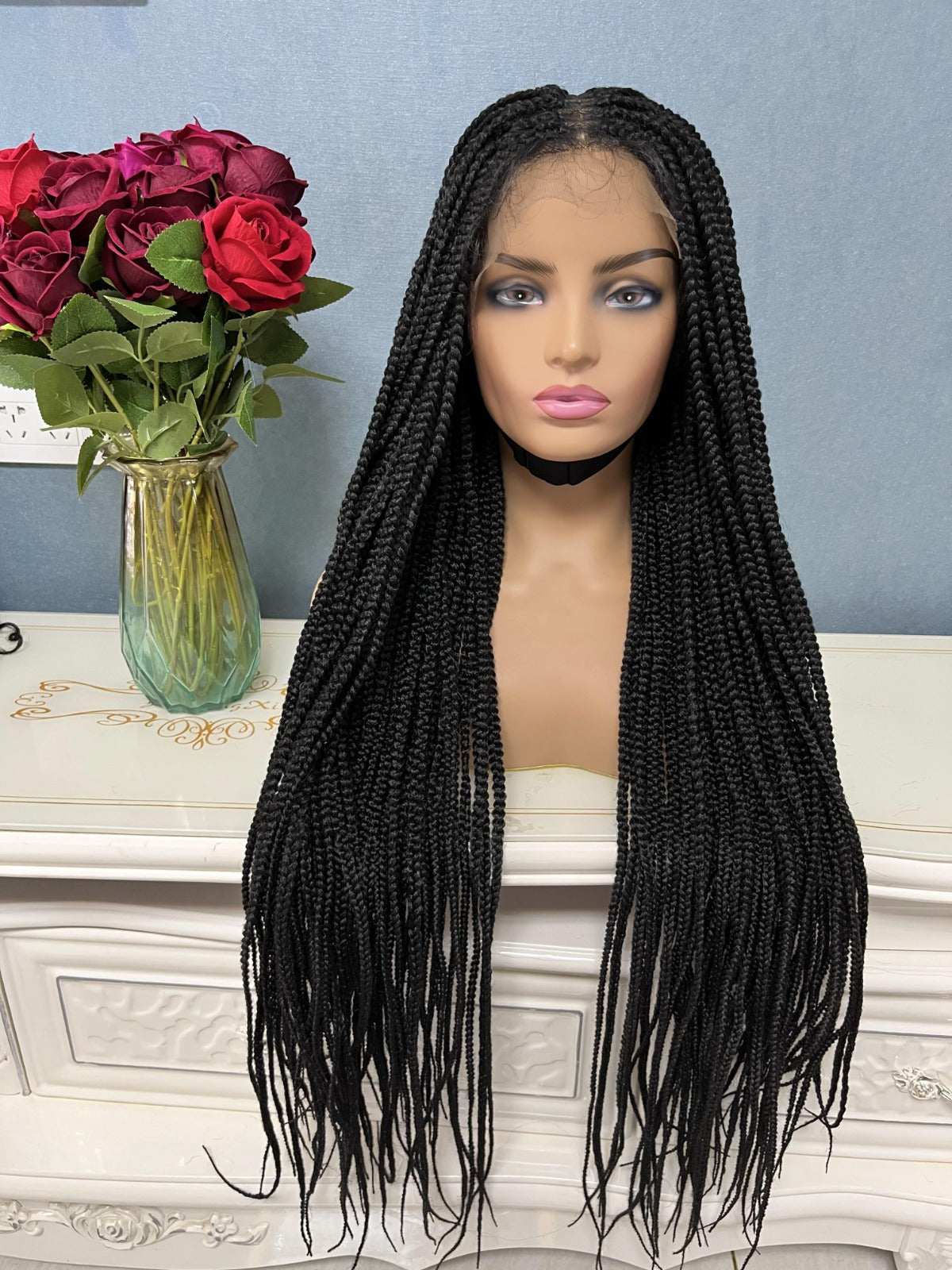Patra Full Synthetic Box Braid Lace Wig Next Day Shipping