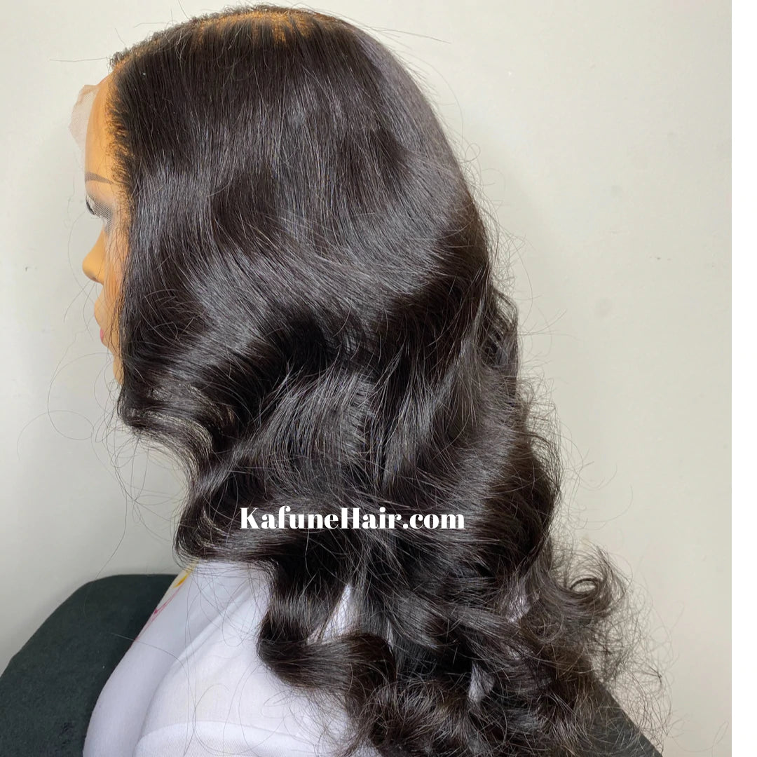 14" Nisha Top Virgin Hair 13*4 Transparent 150% Density Lace Front Wig - Kafuné hair (Growing Upscale Hair LLC)