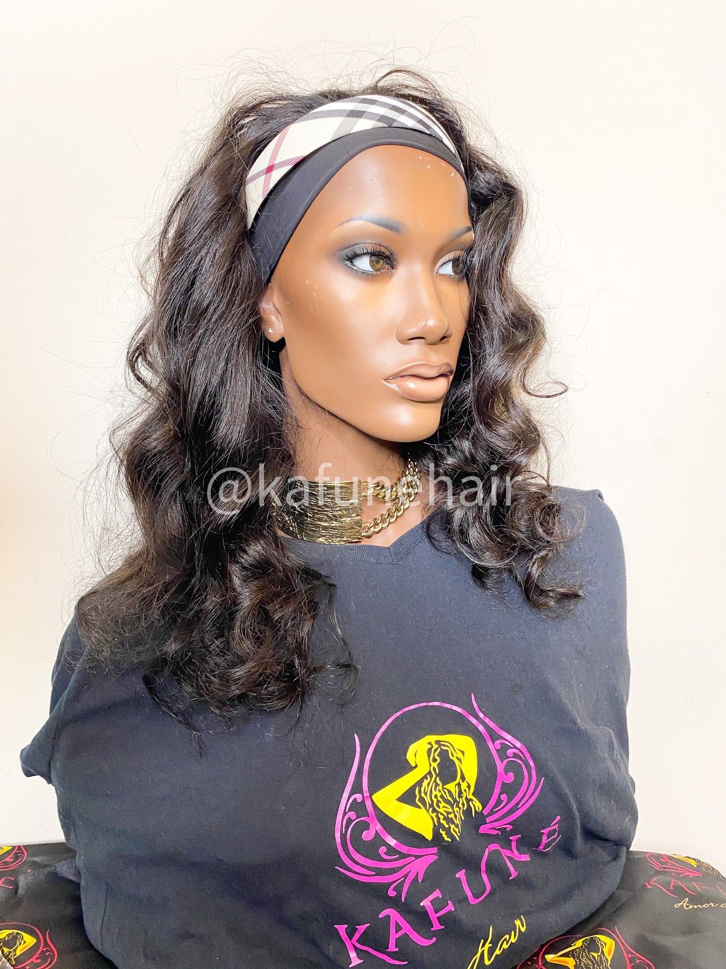 Loose Wave Head band Wig - Kafuné hair (Growing Upscale Hair LLC)