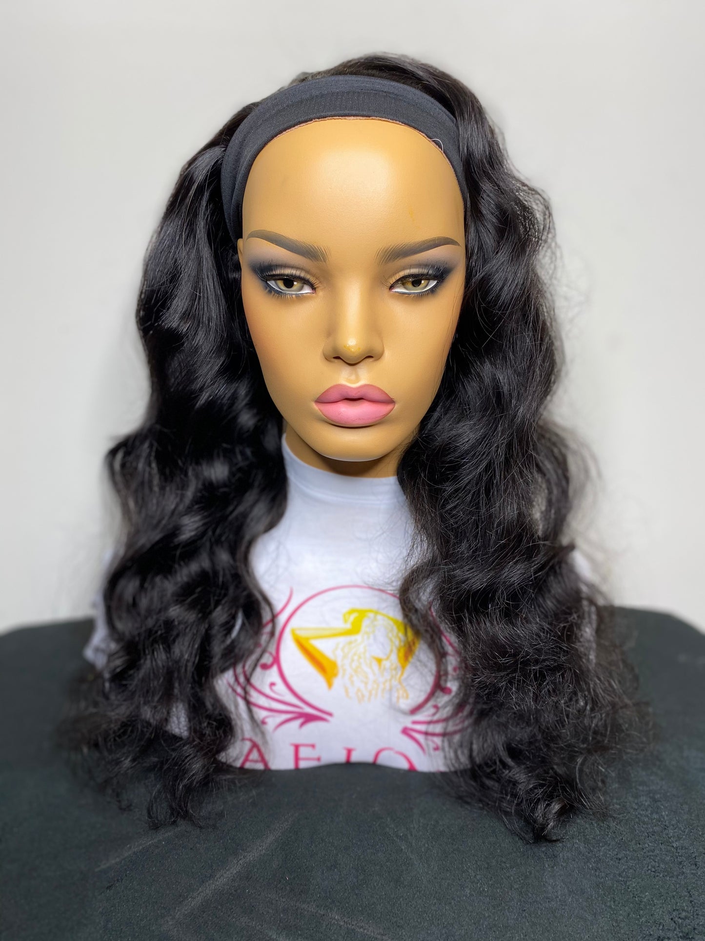 18” Deep wave headband Wig medium Cap Size- Next Day Shipping - Kafuné hair (Growing Upscale Hair LLC)