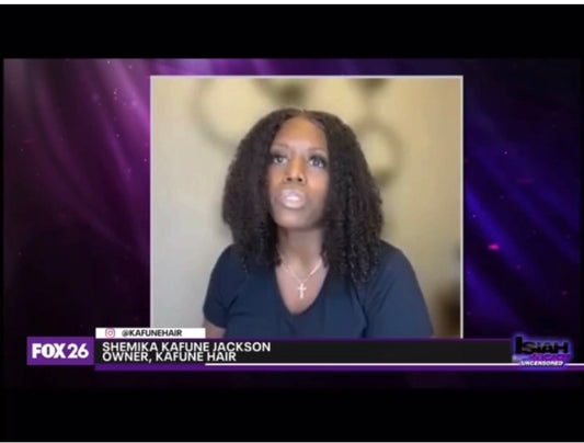 Founder Speaks on the legislation of Wigs as Durable Medical Equipment on the The Isiah Unfiltered Fox26