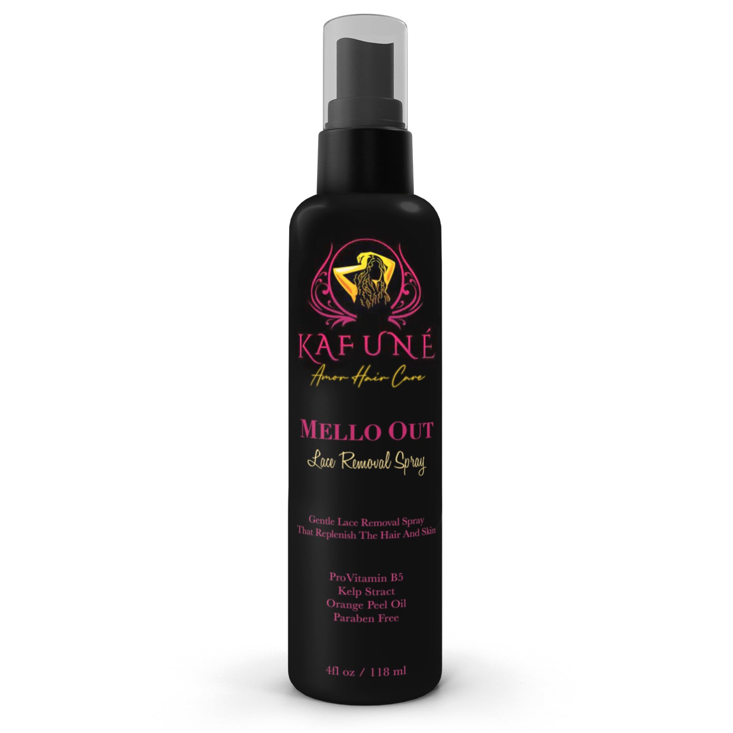 Edge Envy & Mello Out Removal Spray By Kafune Amor Hair Care - 2in1 Holding Mousse and Removal Spray for