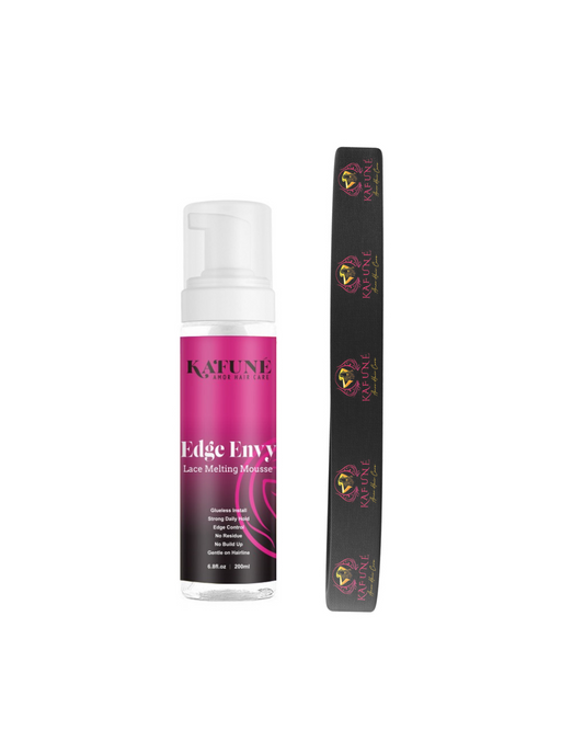 Edge Envy Lace Melting & Holding Mousse by Kafune Amor Hair Lace Melting Mousse w/ Elastic Head Band