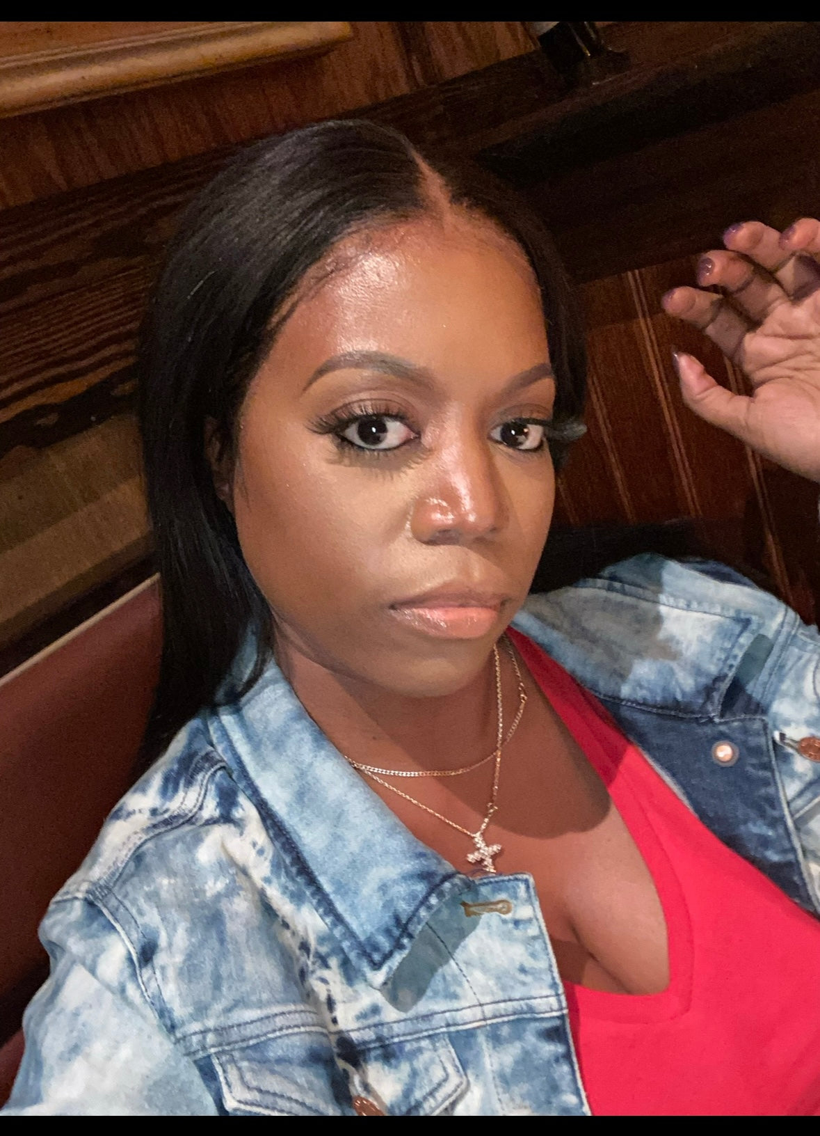 14” Used lace wig- straight hair HD lace