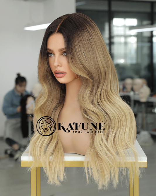 Desiree Blonde HD Lace Wavy Lace Front Wigs 100% Human Hair 180% Hair Density