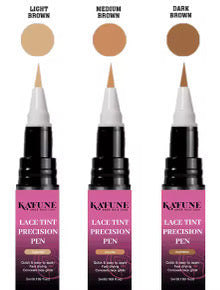 Presell Lace Tint Pen for Lace Wigs by Kafune Amor Hair Care - Step 2 of 4-Step System, Long-Lasting Tint, 3 Colors for All Complexions, On-the-Go or At-Home Wig Installation