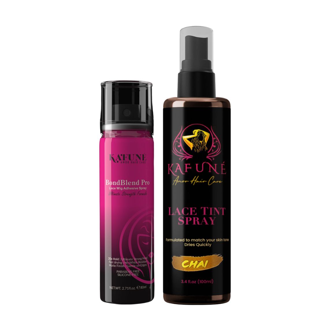 BondBlend Pro Lace Bond Wig Adhesive Spray & Lace Tint Spray Duo By Kafune Amor Hair Care