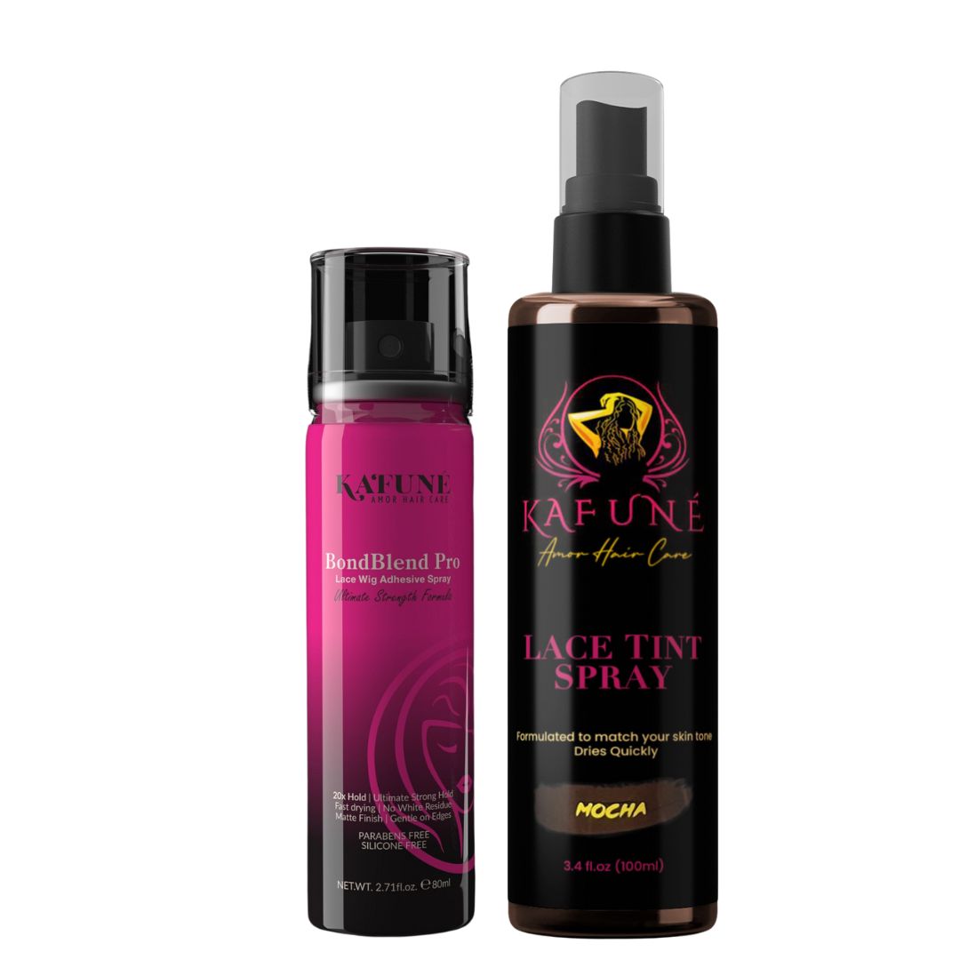 BondBlend Pro Lace Bond Wig Adhesive Spray & Lace Tint Spray Duo By Kafune Amor Hair Care