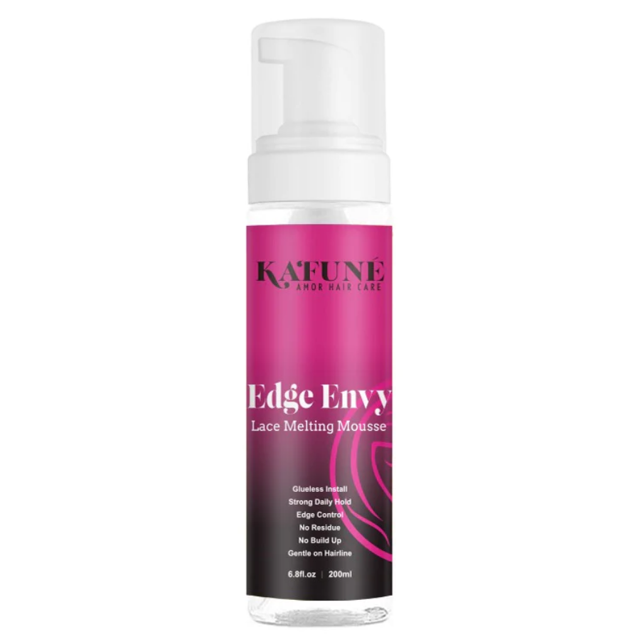 Edge Envy & Mello Out Removal Spray By Kafune Amor Hair Care - 2in1 Holding Mousse and Removal Spray for