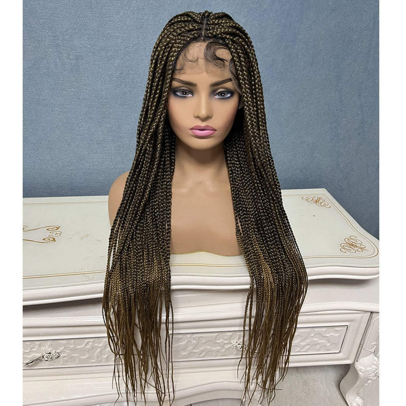 Patra in 1b/27 MIX Full Synthetic Box Braid Lace Wig