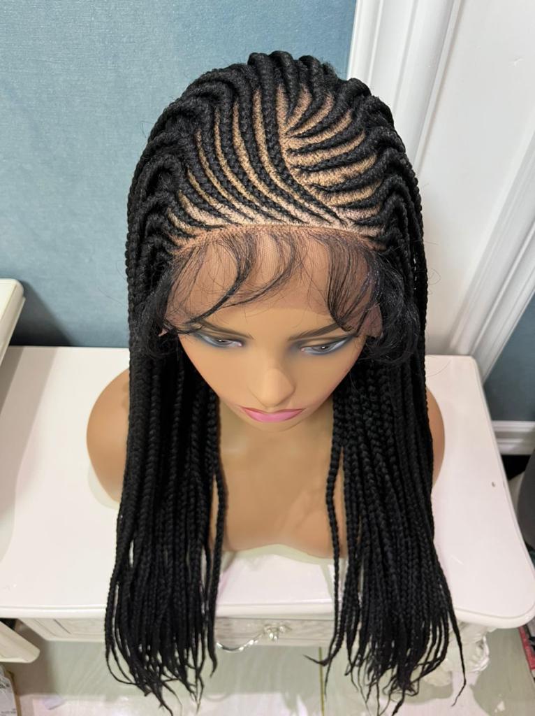 Annette Synthetic Box Braid Lace Front Wig