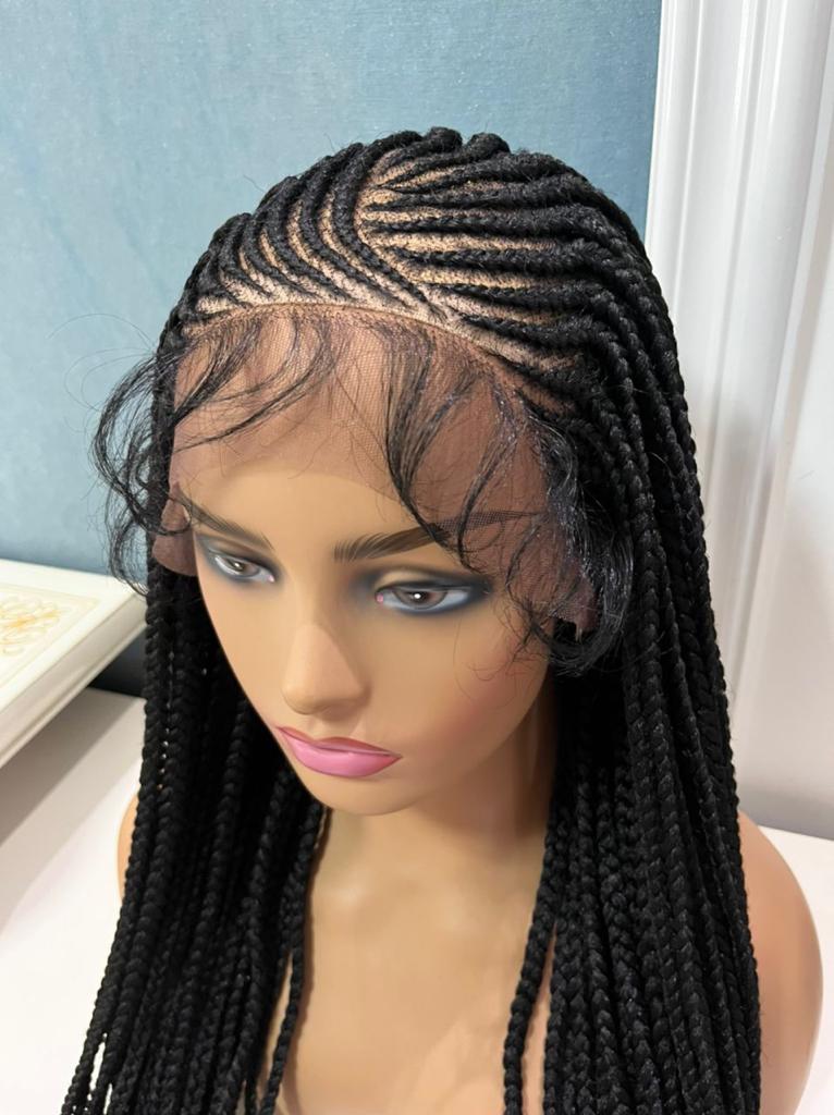 Annette Synthetic Box Braid Lace Front Wig