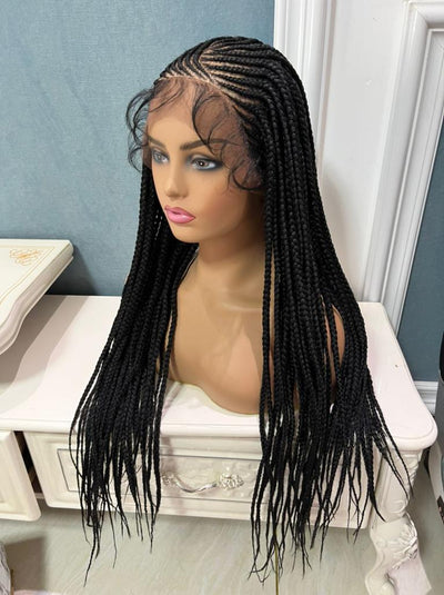 Annette Synthetic Box Braid Lace Front Wig