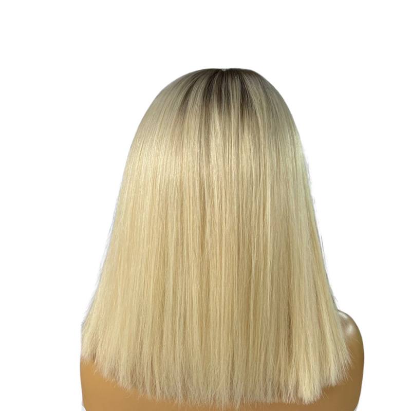 14" 13x6  Brit Bob Lace Front Wig Human Virgin Hair