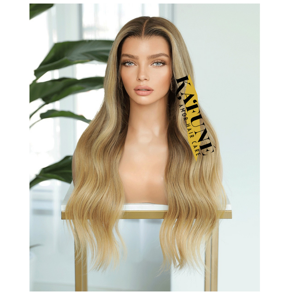 Karlee 16" HD Lace 13x6 Ombre Hair Lace Front Wigs 100% Human Virgin Hair (SMALL CAP)