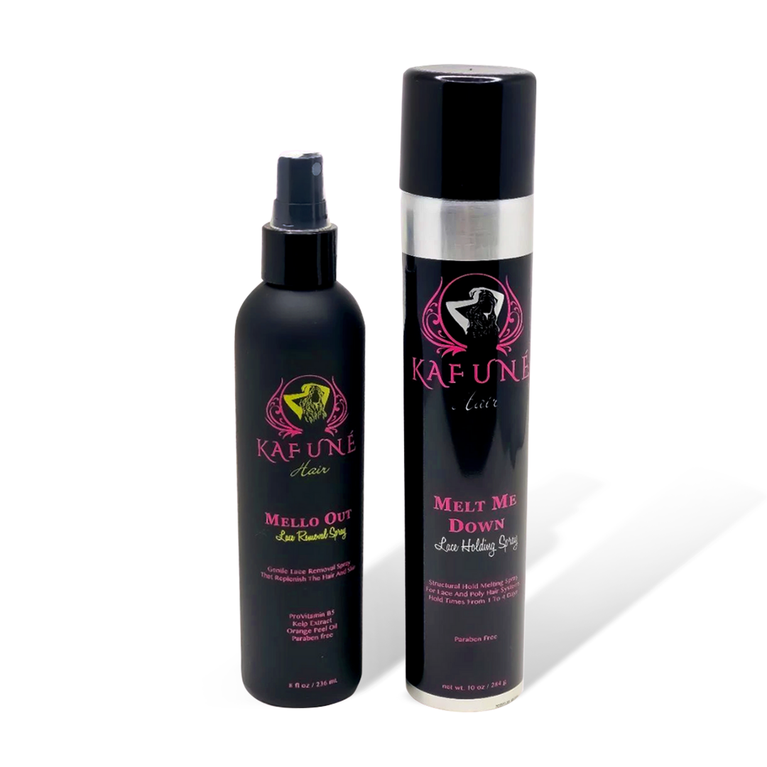 Melt me down & Mello Out spray Combo large  size - Kafuné hair (Growing Upscale Hair LLC)