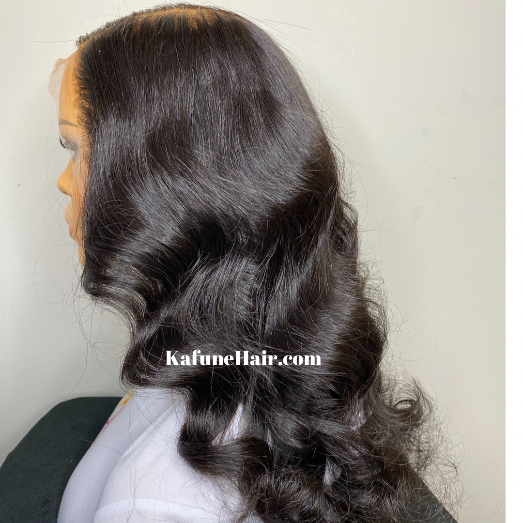 14' Natural Straight Lace Front Wig - Next Day Shipping - Kafuné hair (Growing Upscale Hair LLC)