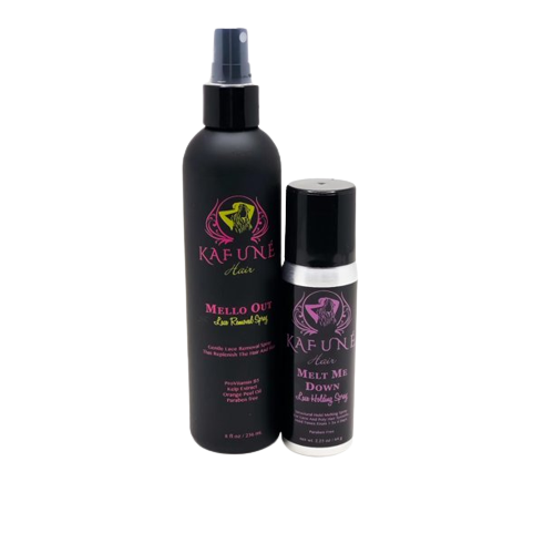 Mello Out Spray & Melt Me Down Spray Large and Small Duo - Kafuné hair (Growing Upscale Hair LLC)