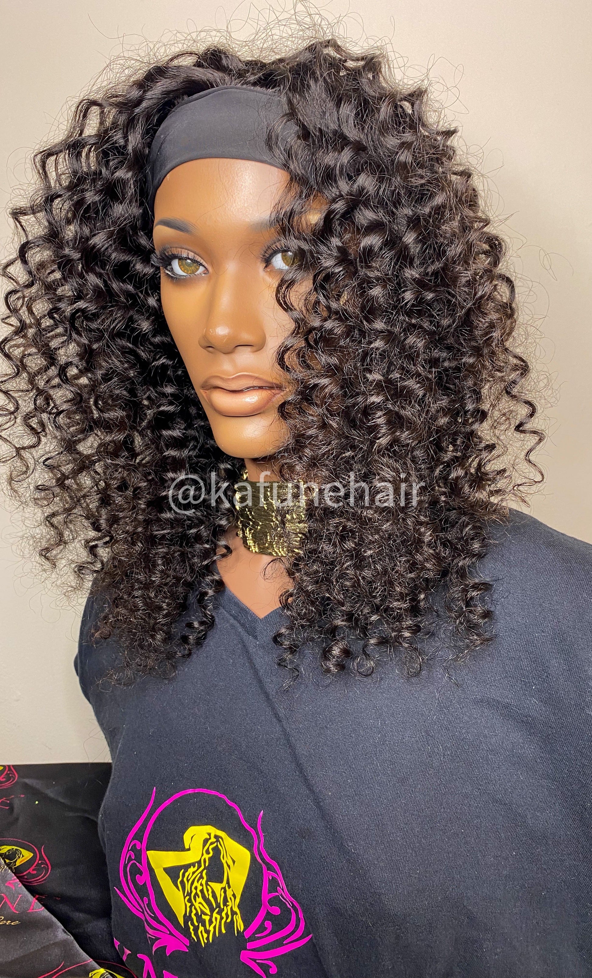 Copy of Deep Wave Head Band Wig - Kafuné hair (Growing Upscale Hair LLC)