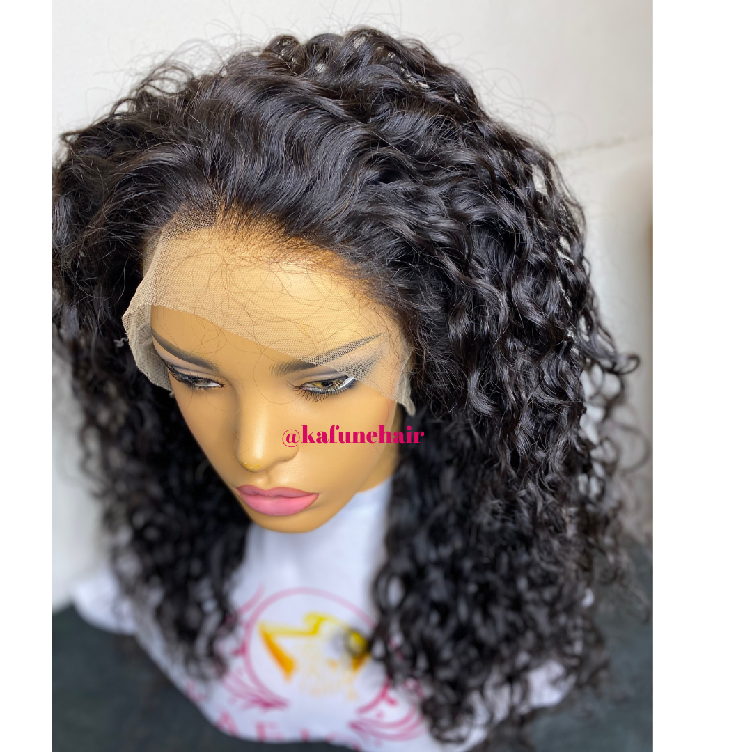 18" Deep Curly Lace Front Wig - Next Day Shipping - Kafuné hair (Growing Upscale Hair LLC)