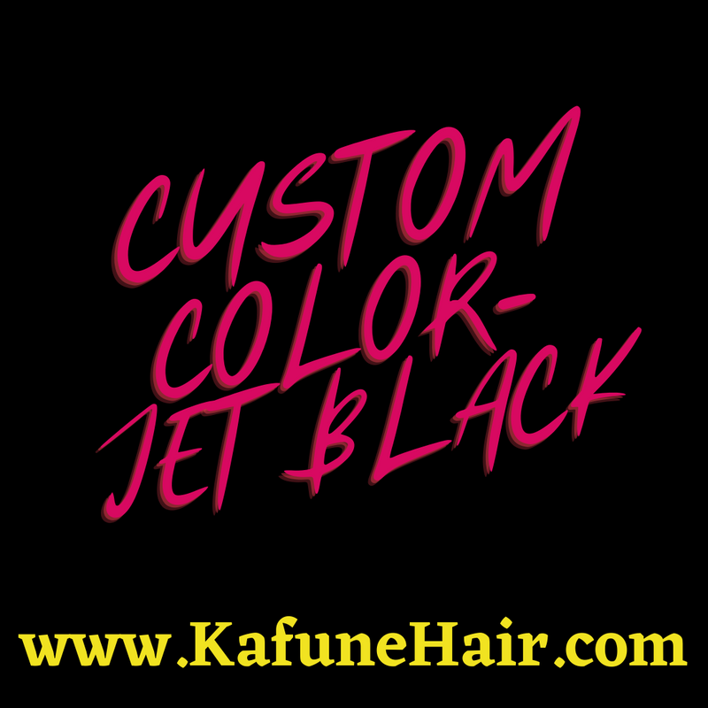 Custom color- Jet Black - Kafuné hair (Growing Upscale Hair LLC)