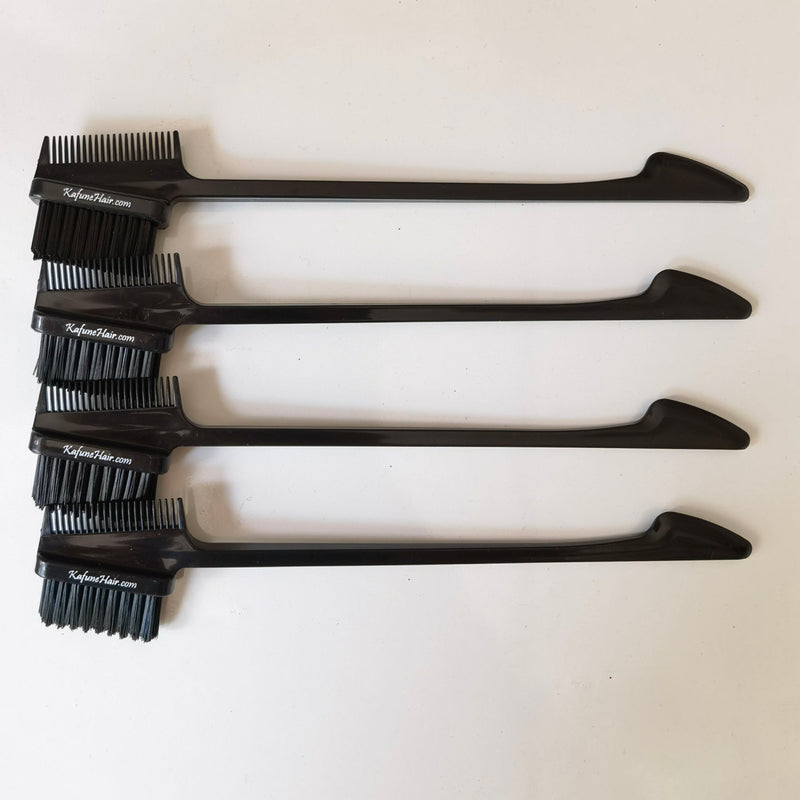3 in 1 double sided eyebrow edge control hair brush and comb -AVAILABLE NEXT BUSINESS DAY SHIPPING - Kafuné hair (Growing Upscale Hair LLC)