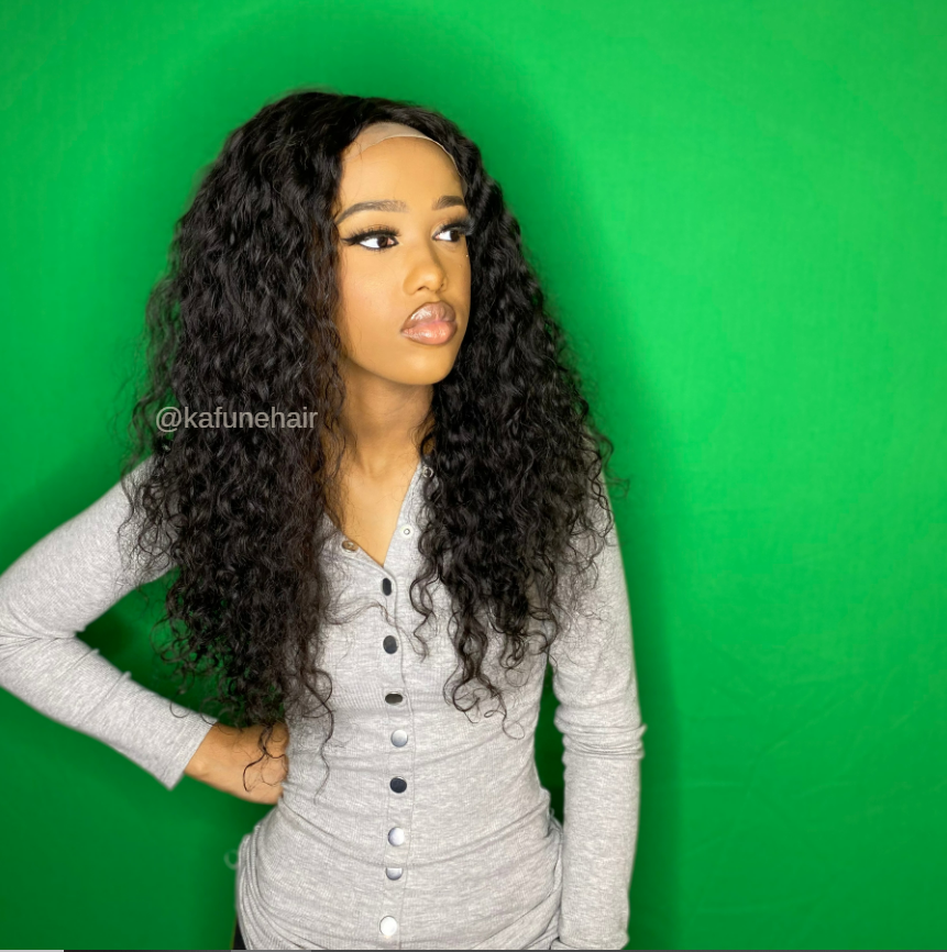 18" Italian Wavy & Curly Lace Front Wig - Kafuné hair (Growing Upscale Hair LLC)