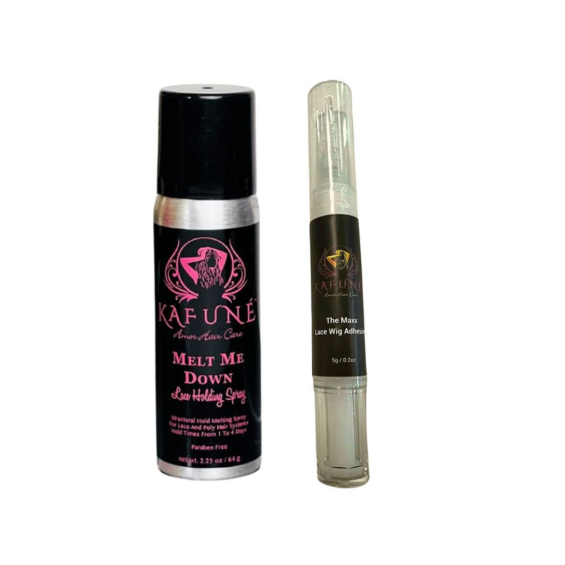 Melt Me Down Spray & Maxx Lace Wig Adhesive - Pencil Glue - Kafuné hair (Growing Upscale Hair LLC)