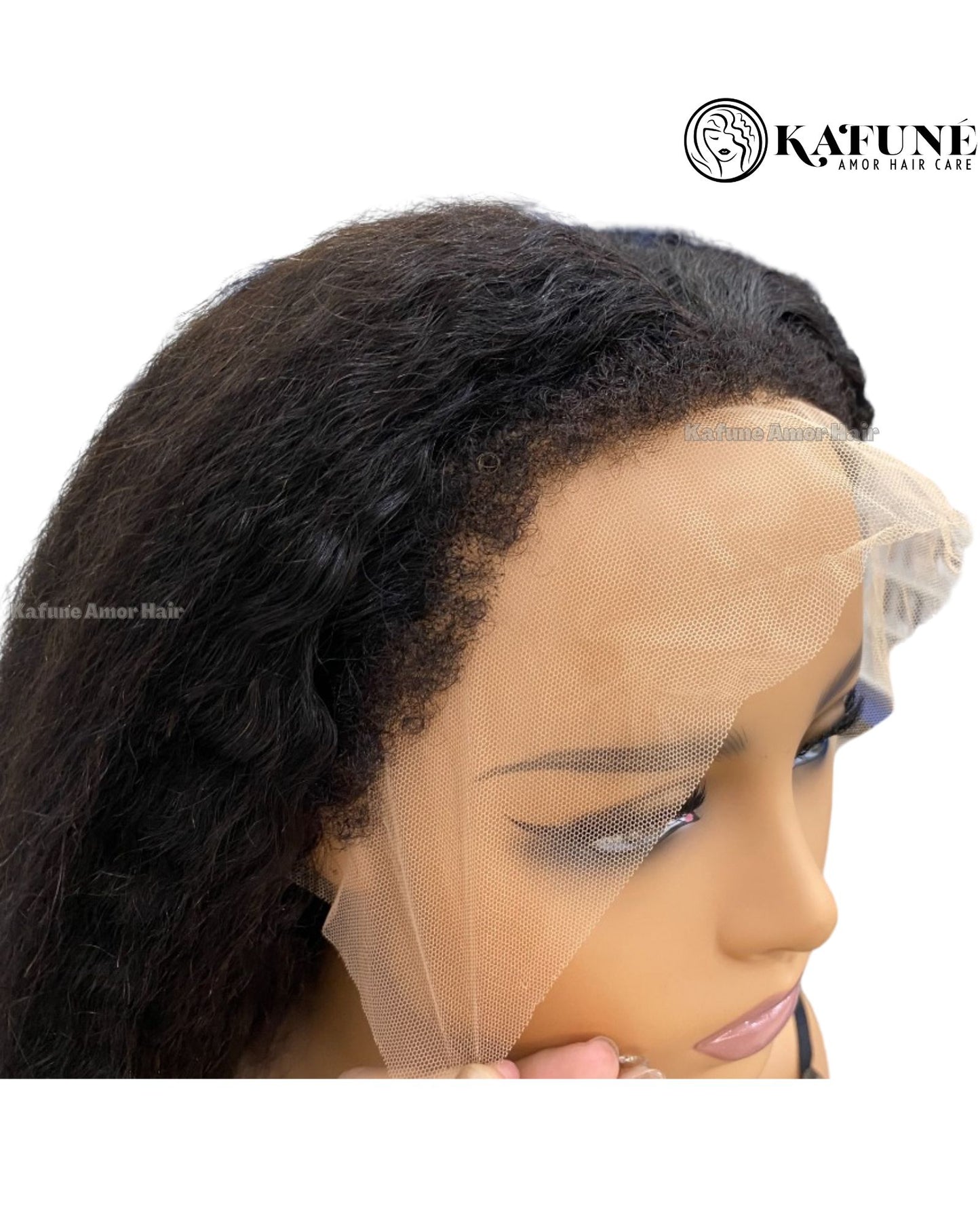 14" Taraji 13*4 Lace Front Wig With Curly Baby hair 150% Density - Kafuné hair (Growing Upscale Hair LLC)