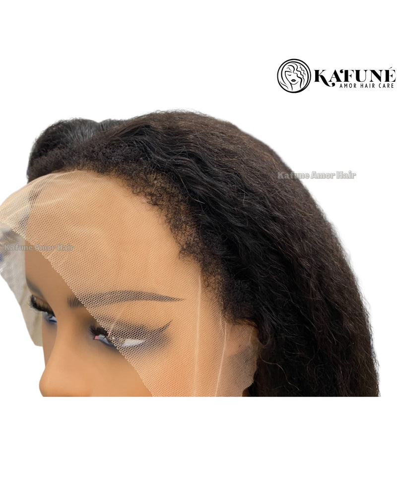 14" Taraji 13*4 Lace Front Wig With Curly Baby hair 150% Density - Kafuné hair (Growing Upscale Hair LLC)