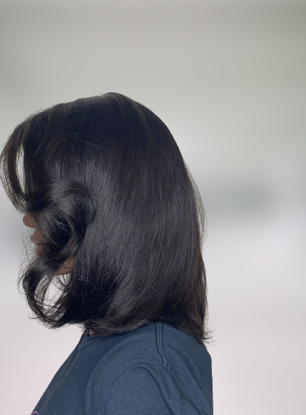 10" Lauren 13*4 Transparent lace Machine Premade Bob Wig 150% Density  Lace Front Wig - Kafuné hair (Growing Upscale Hair LLC)