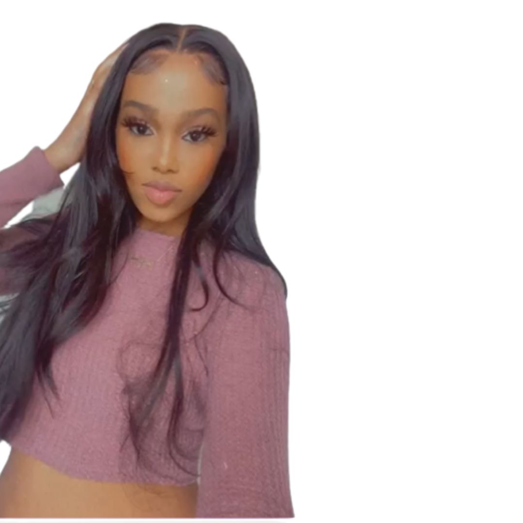 16" Nisha  Top Virgin Hair 13*4 Transparent 150% Density Lace Front Wig - Kafuné hair (Growing Upscale Hair LLC)