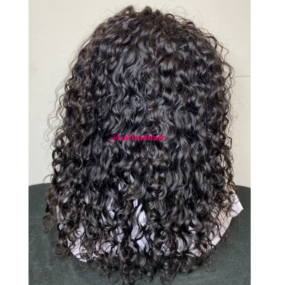 18" Deep Curly Lace Front Wig - Next Day Shipping - Kafuné hair (Growing Upscale Hair LLC)