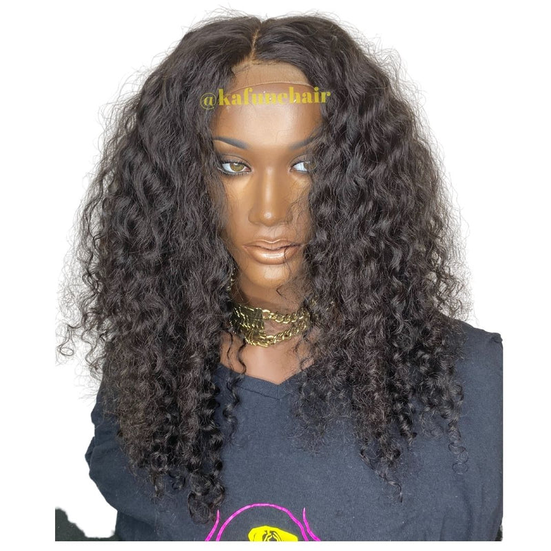 18” Deep Curly Closure Wig- Next Day Shipping available - Kafuné hair (Growing Upscale Hair LLC)