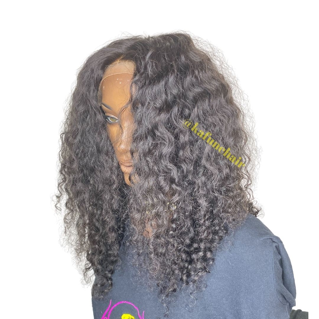 18” Deep Curly Closure Wig- Next Day Shipping available - Kafuné hair (Growing Upscale Hair LLC)