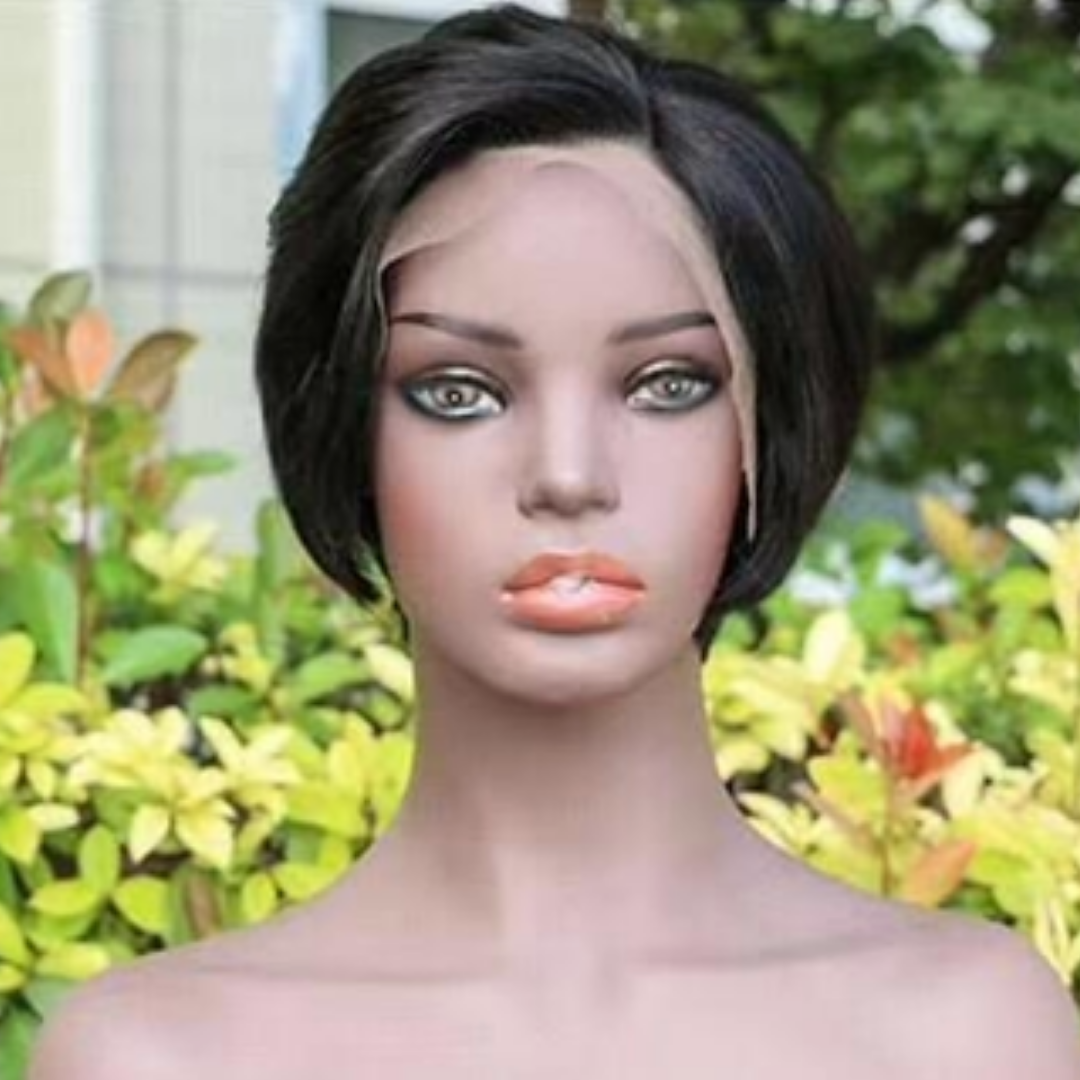 8" Pixie Styled Straight Lace Front wig- Available Next Business Day Shipping - Kafuné hair (Growing Upscale Hair LLC)