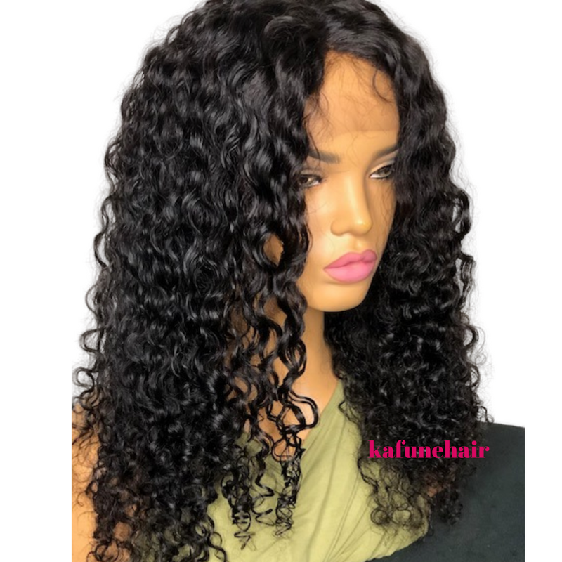 16" Deep Curly Full Lace Wig Small Cap Size- Next Day Shipping - Kafuné hair (Growing Upscale Hair LLC)