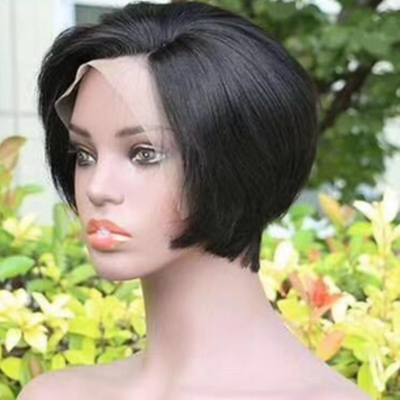 8" Pixie Styled Straight Lace Front wig- Available Next Business Day Shipping - Kafuné hair (Growing Upscale Hair LLC)
