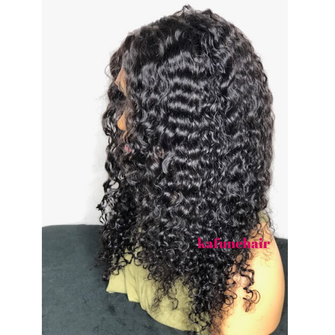 16" Deep Curly Full Lace Wig Small Cap Size- Next Day Shipping - Kafuné hair (Growing Upscale Hair LLC)