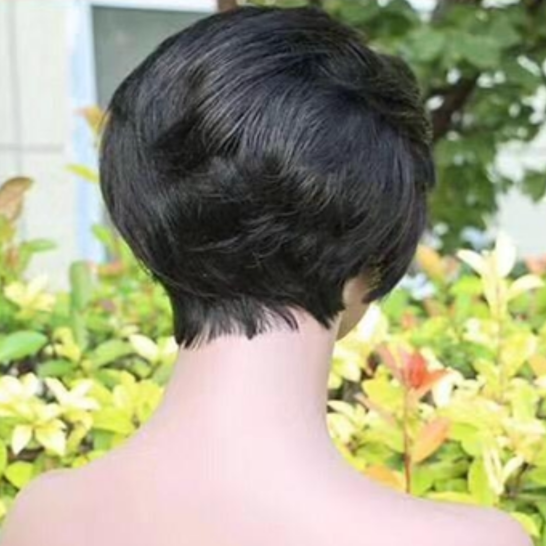 8" Pixie Styled Straight Lace Front wig- Available Next Business Day Shipping - Kafuné hair (Growing Upscale Hair LLC)