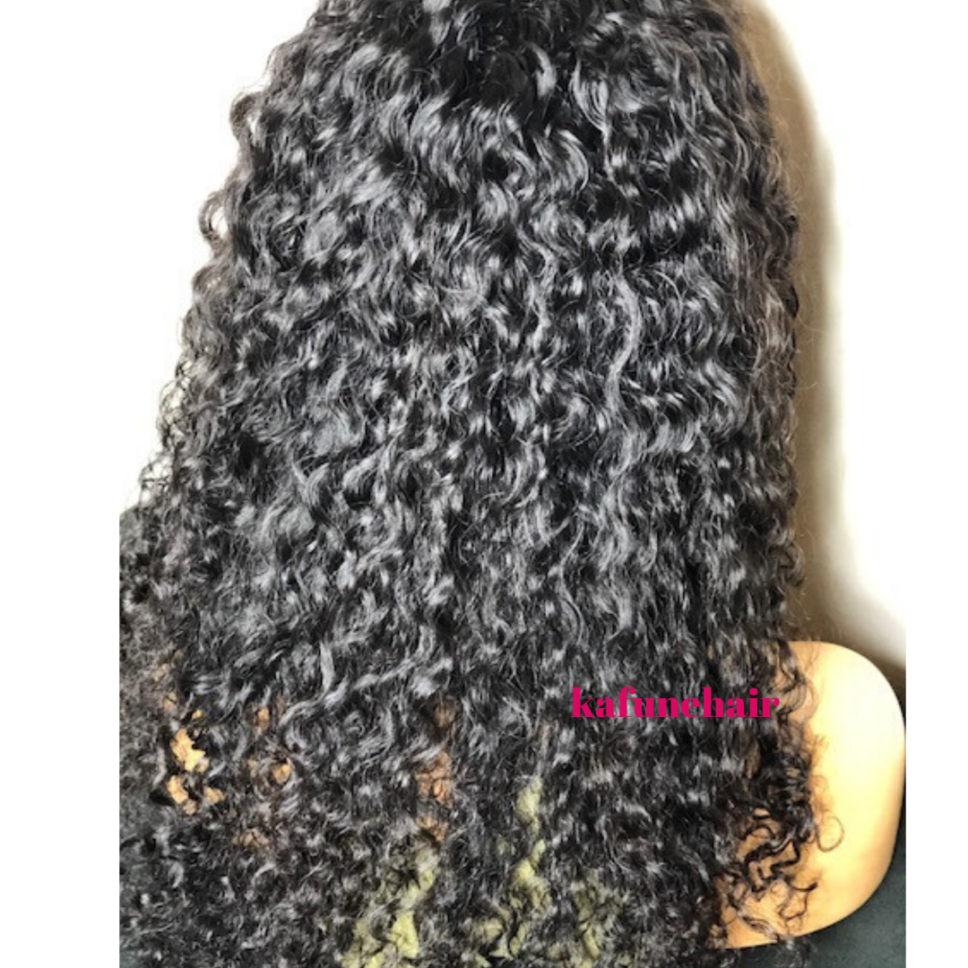 16" Deep Curly Full Lace Wig Small Cap Size- Next Day Shipping - Kafuné hair (Growing Upscale Hair LLC)