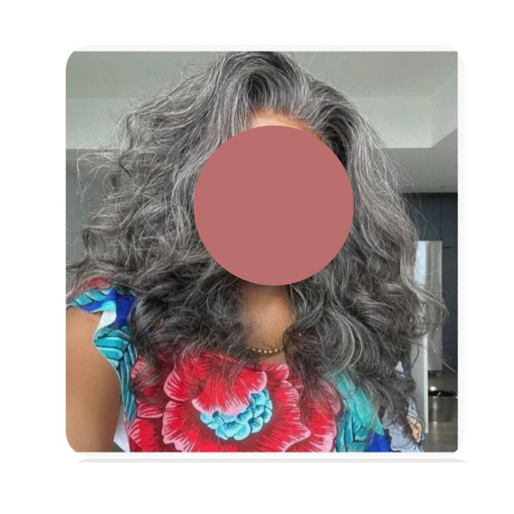 Custom Gray Closure Wig -5x5 18" Virgin Raw Hair - Kafuné hair (Growing Upscale Hair LLC)