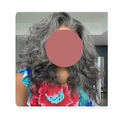 Custom Gray Closure Wig -5x5 18" Virgin Raw Hair - Kafuné hair (Growing Upscale Hair LLC)