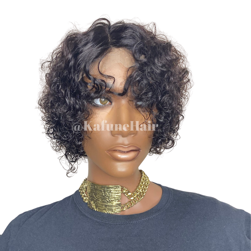 6" Pixie Curly Closure Wig (newbie wig) - Available Next Business Day Shipping - Kafuné hair (Growing Upscale Hair LLC)